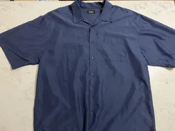 haggar 반팔 오픈 카라 셔츠 XL 네이비