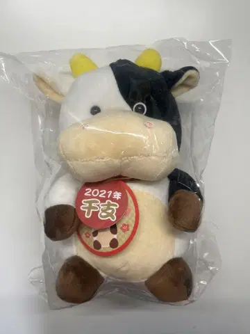 2021년 띠 소 봉제 인형 약 20cm