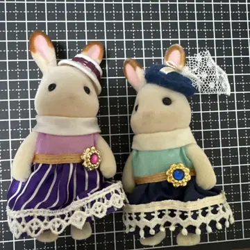 실바니안 패밀리 토끼 인형 2종 세트