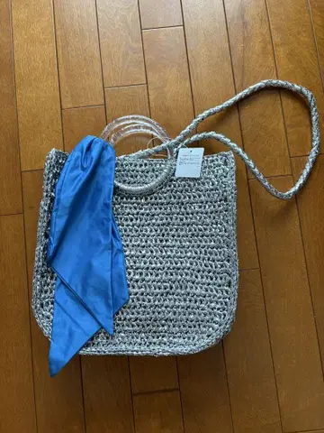 실버 숄더백 스카프 포함