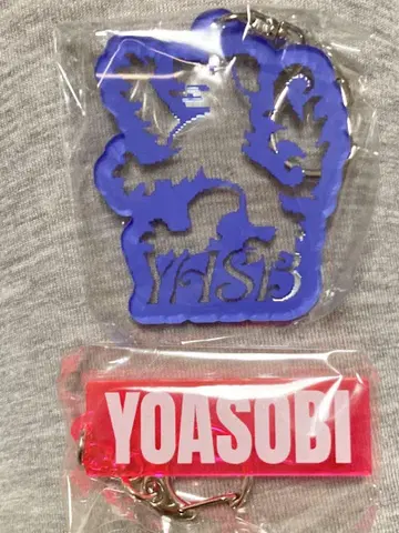 YOASOBI 캐릭터형 키링 파랑
