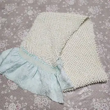 총 짜기 오비 장식 천 후리소데용 스카이블루