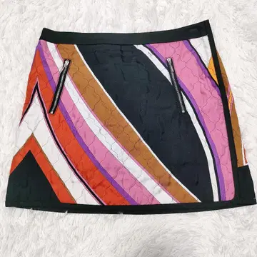 EMILIO PUCCI 에밀리오 푸치 실크 타이트 스커트 멀티 컬러