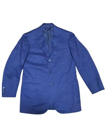 Kiton 테일러드 자켓 네이비 코튼 100