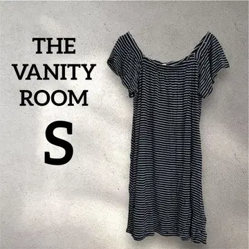 THE VANITY ROOM [S] 오프숄더 튜닉 네이비