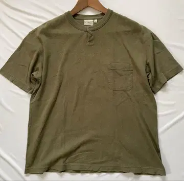 L.L. Bean 헨리넥 티셔츠 올리브 그린