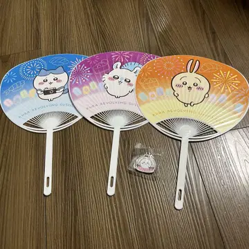 치이카와 (먼작귀) 부채 세트