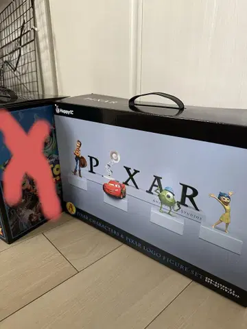 A상 픽사 캐릭터 & 픽사 로고 피규어 세트