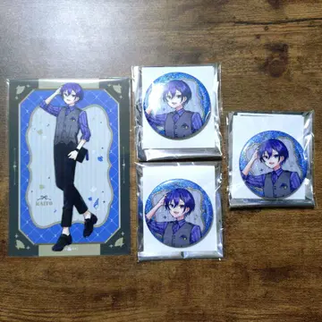 KAITO 캔뱃지 엽서 하츠네 미쿠 레트로 고베 마루이