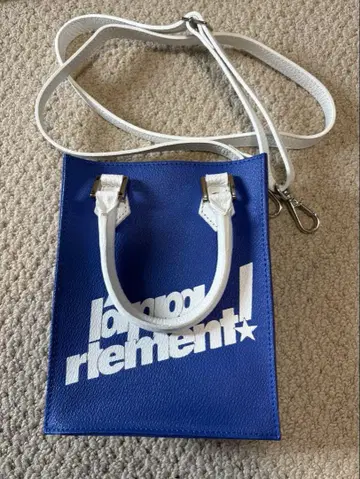 라빠르망 Print Mini Tote Bag 숄더백 블루