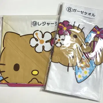산리오 키티 당첨 복권 거즈 타월 레저 시트