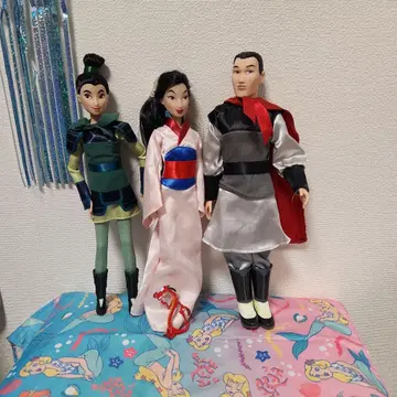 뮬란 디즈니 인형 3세트