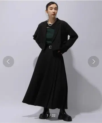 HARE 숏 자켓 플리츠 스커트 SET UP