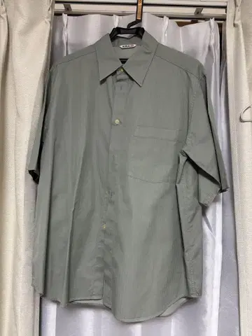 오라리 WASHED FINX HERRINGBONE SHIRTS