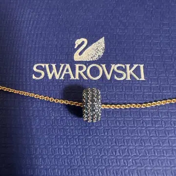 스와로브스키 SWAROVSKI 목걸이 블루 파랑 골드 새상품급