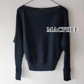 린넨 맥피 MACPHEE 스웨터 썸머 니트 얇은 소재 네이비