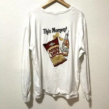 FREAK'S STORE POTAGE FLAVOR 양면 자수 롱 T XL