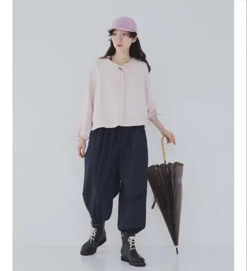nest Robe 초발수 개더 슬리브 숏 셔츠
