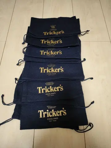 Tricker's 신발 가방 6개 세트 (3켤레) 네이비