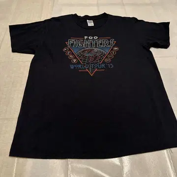 Foo Fighters 월드 투어 2015 티셔츠 빈티지