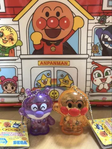 가자! 호빵맨 바스락 클리어 키링 2종 세트