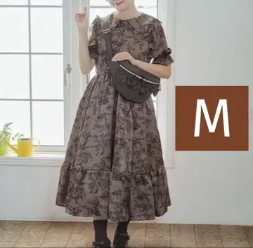 아오키 미사코 원피스 세일러 카라 토와르 주이 브라운 M