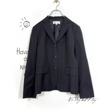 secretary 테일러드 자켓(S) 블랙 3 버튼 모 100%