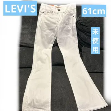 LEVI'S 화이트 부츠 컷 데님 W28 L32