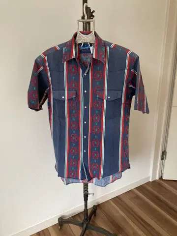 90년대 빈티지 Wrangler M 웨스턴 셔츠
