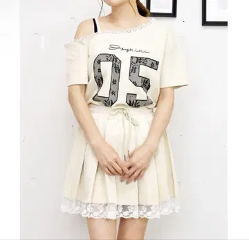 FUN 레이스 로고 셋업 아이보리