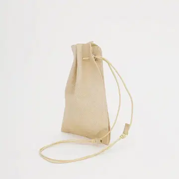 itti HERRIE KINCHAKU POUCH - PM / SHIRO