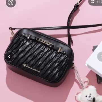 JILL by JILL STUART 퍼피 미니백 블랙