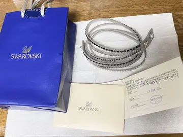 SWAROVSKI 랩 팔찌 실버/블랙