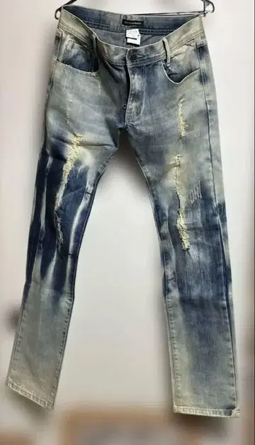 돌체앤가바나 데미지 가공 데님