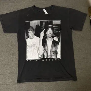 Biggie&2pac 랩 T 빈티지 멕시코