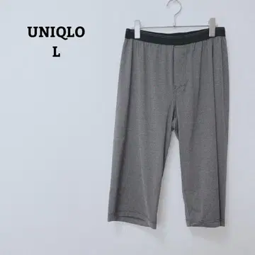 유니클로 스테테코 에어리즘 룸웨어 크롭 길이 얇은 소재 스트레치 L