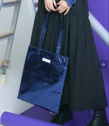 엘르 걸 메탈릭 토트백