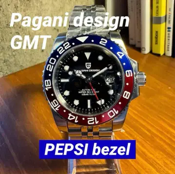 Pagani Design GMT 오토매틱 손목시계 PEPSI 베젤