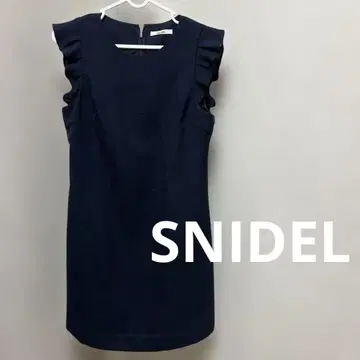 snidel 프릴 소매 네이비 원피스 0