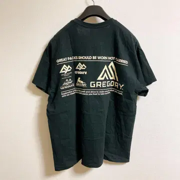 그레고리 구 로고 역대 로고 양면 프린트 티셔츠 GREGORY 길단
