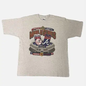 1996 월드 시리즈 티셔츠 양키스 대 브레이브스 MLB 90s