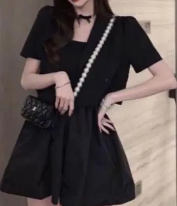 블랙 반팔 셋업