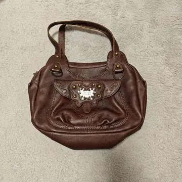 ANNA SUI 브라운 가죽 핸드백 00s Archive