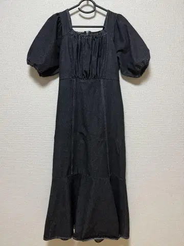프로즈 베일 프론트 개더 머메이드 원피스