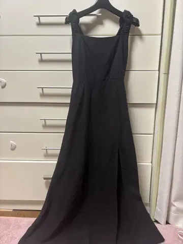 ZARA 린넨 슬리브리스 롱 원피스