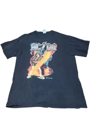 AC/DC 티셔츠 블랙 L 사이즈 델타 택 2004