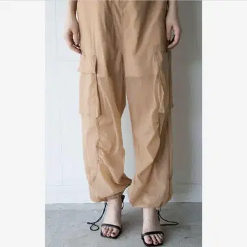 mukasa 무카사 누디 타프타 워크 팬츠