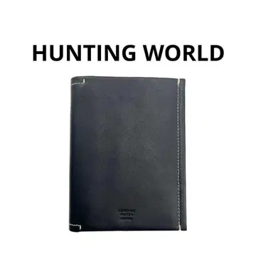 HUNTING WORLD 헌팅 월드 수첩 가죽 블랙 검정