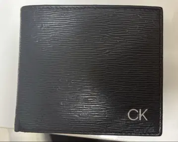 CALVIN KLEIN 가죽 지갑, 두겹, ck 블랙