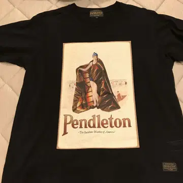 Pendleton 프린트 티셔츠 S 블랙